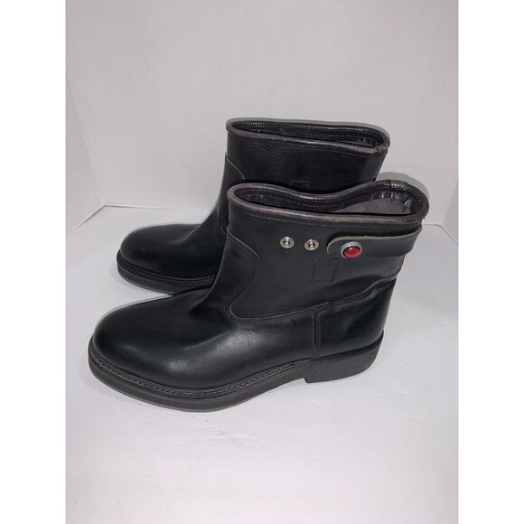 Golden Goose GGDB Black Leather Biker Moto Motorcycle Boots EU 39 | US 9 - Picture 1 of 8